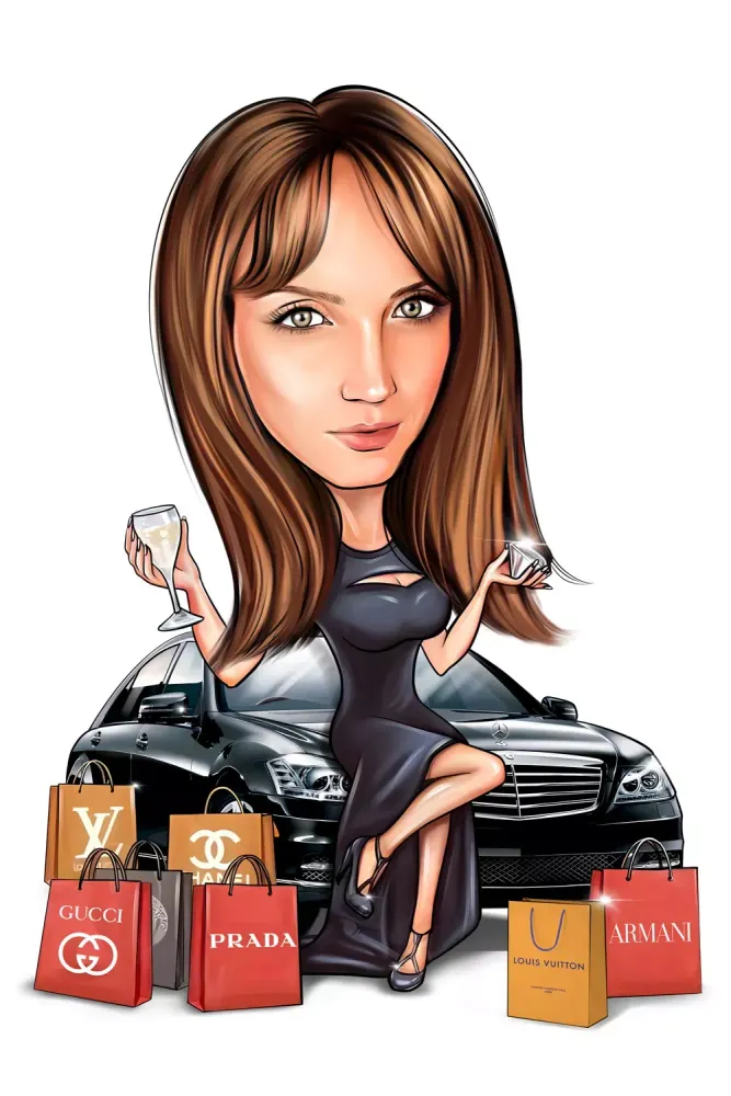 With her own car - a gift for her