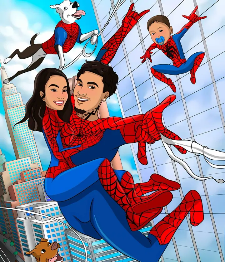 Superhero couple - for an anniversary